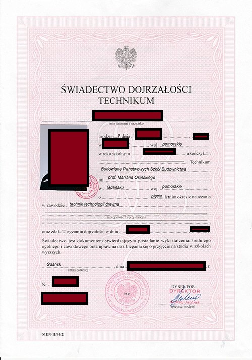 Kupię dyplom licencjata z wpisem Dyplom magistra z wpisem