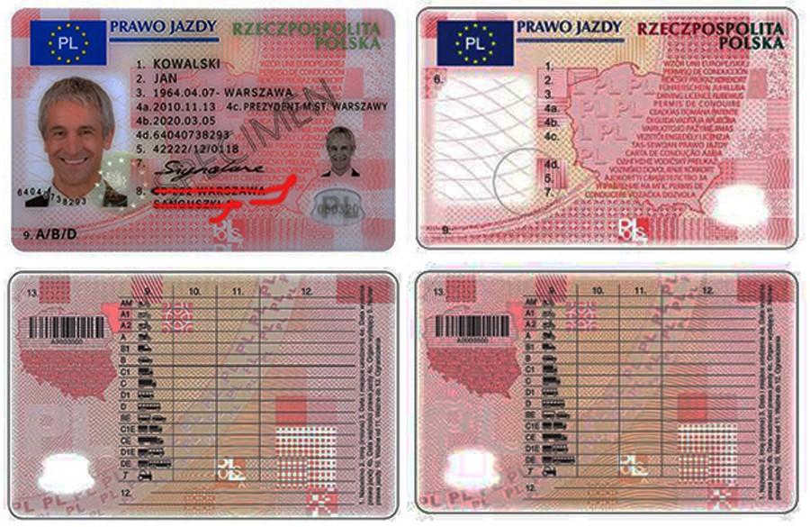 Kolekcjonerskie Dowody, prawo jazd i inne.