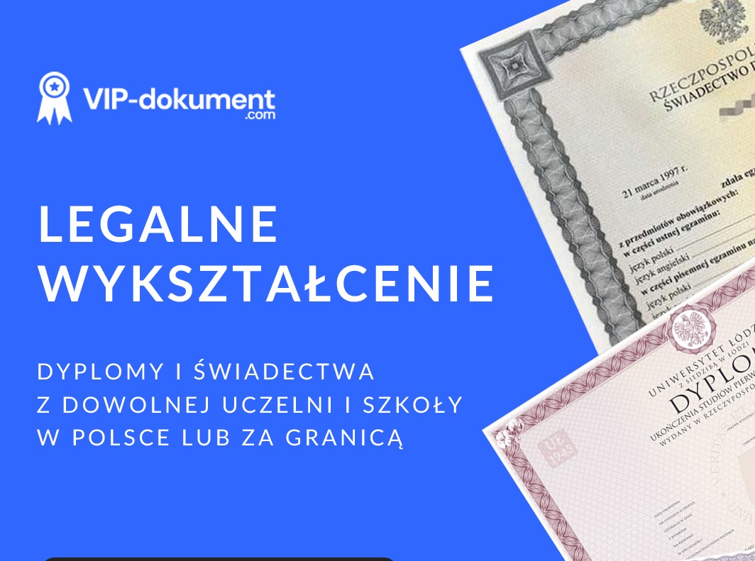 Świadectwa - Dyplomy i inne.